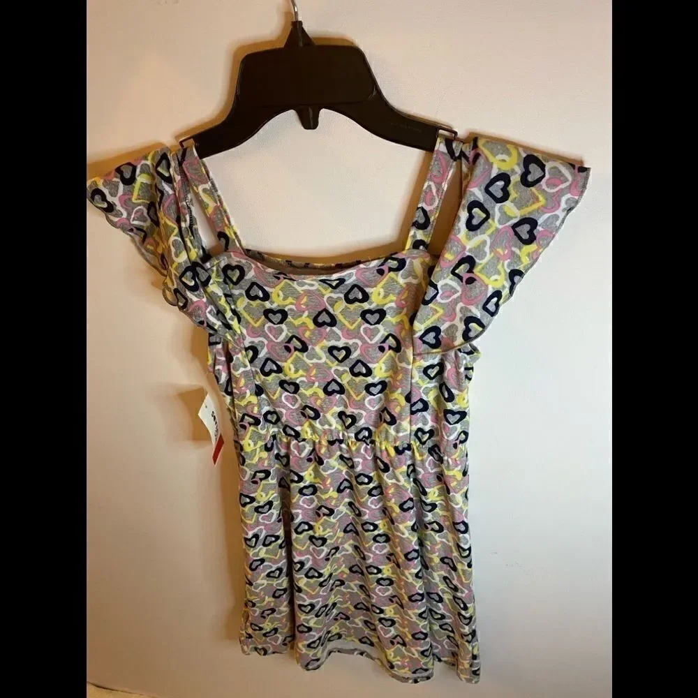 Epic threads Girl size L hearts 💛 dots Dress